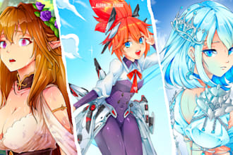 draw anime fanart or original character