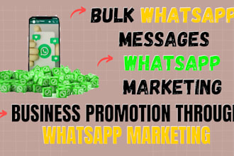 do whatsapp bulk sending, whatsapp marketing,whatsapp messages and text sms