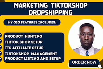 setup tiktok shop account dropshipping management tiktok ads shop tik tok sales