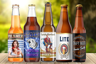 do label, logo for beverage,beer,drink,can, energy drink,water,soda,cider
