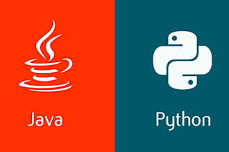 do java, python and database tasks