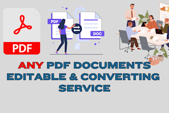 convert your PDF document into an editable format
