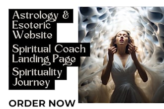 design astrology and spiritual website esoteric spiritual coach healer website