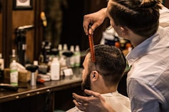 design a mobile barbershop, a locs website, and a yoga appointment booking site