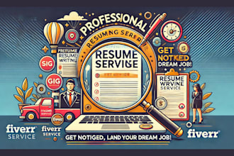 write professional ats resume, update resume, cover letter