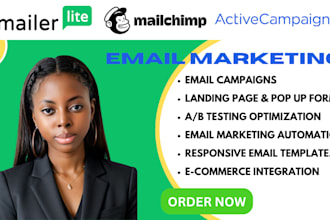 activecampaign automation mailerlite landing page mailchimp email marketing