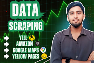 scrape web scraping and data extraction from amazon or yellow pages
