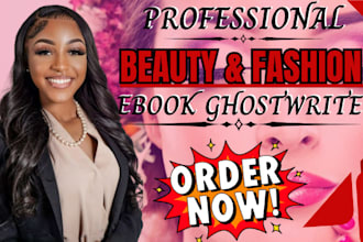 ghostwrite beauty tips skincare cosmetics hair care fashion ebook ghostwriting