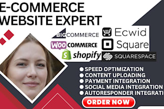 setup shopify, store, youcan, squarespace, square, big cartel, shift4shop,ecid