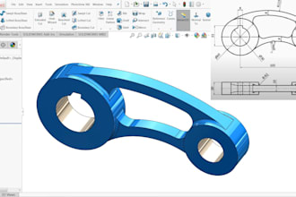 do 3d and 2d drawings for manufacturing in solidworks, fusion 360, inventor,creo