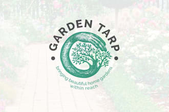 design eco friendly farm and garden logo