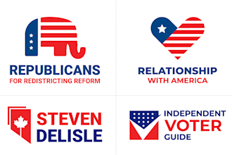 design modern attractive political campaign election logo