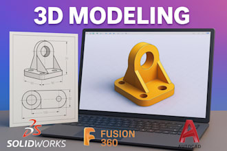 design mechanical 3d cad models, assemblies, and 2d drawings