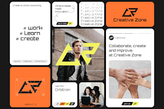 logo with brand style guidelines or brandbook