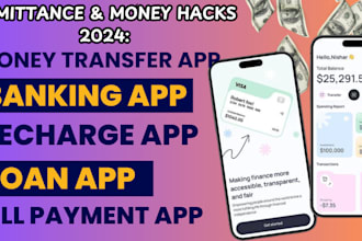 develop secure payment app, money transfer app, loan app, cash app, bank app