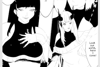 make monotone or semi colors comic pages