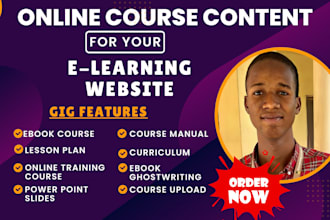 do online course content, course creation ebook ghostwriter book formatting
