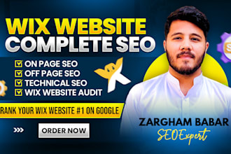 do complete wix SEO for the website or ecommerce store