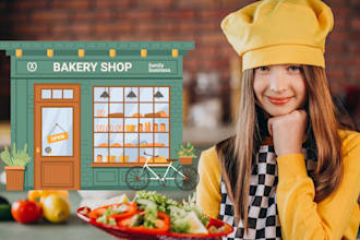 design a stunning local bakery store website to boost your business