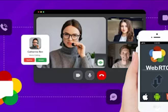 create video app, chat app, webrtc app, audio app, streaming app