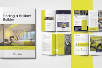 design company profile, product catalog and corporate brochures