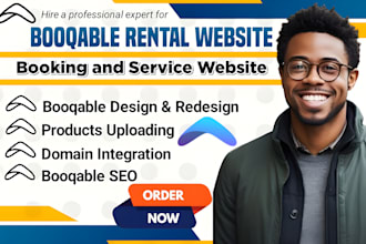 build booqable rental website design, online booking, booqable website setup