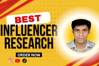 do best instagram, tiktok, youtube  influencer research for your brand