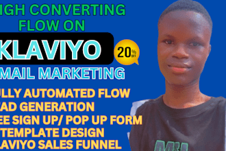 setup klaviyo email or sms marketing flow for your ecommerce store
