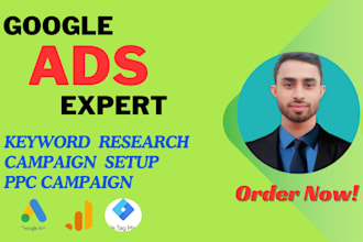 setup and manage google ads adwords PPC campaigns