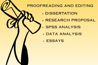 edit and proofread research, thesis, dissertation and proposal