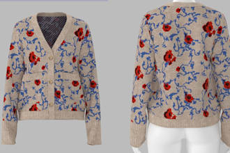 do 3d clothing, second life model 3d clothing sansar streetwear design, 3d model