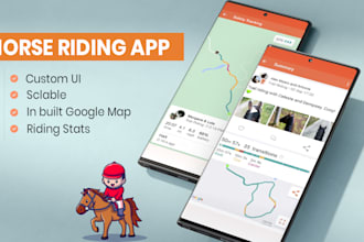 create a horse riding app like equilab, ridely, and horsepal