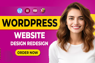 build wordpress website development, clone, redesign, design, wordpress website