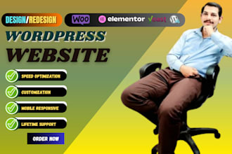 build wordpress website design, development, redesign