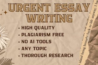 write fast and reliable urgent essay