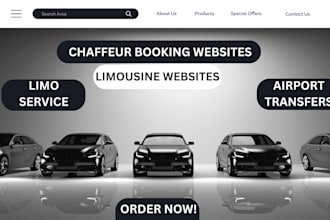 create chauffeur, limousine and taxi booking website