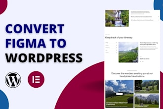 convert figma to wordpress, figma to elementor or psd to wordpress