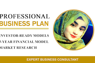 write an investor ready business plan and deck