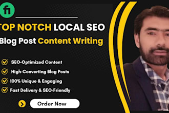 write top notch local SEO article and blog post content writing