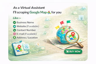 do google map scraping, lead generation,b2b data extraction