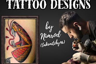 make you a custom traditional tattoo design