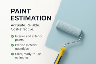 do paint estimation and material takeoff