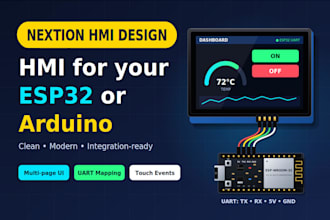 design professional nextion hmi UI for esp32 and arduino