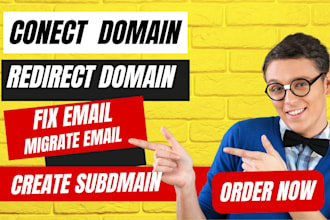 connect,redirect,fix domain or sudomain fix or migrate email of gsuite office365