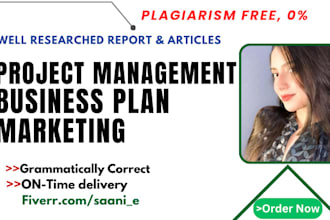 do project management reports, plans,  gantt chart