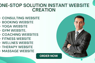 design yoga, fitness, wellness, therapy, massage, consulting, booking website