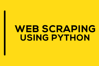 do web scraping, data scraping, web scraper python
