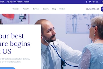design medical website, healthcare website, doctor website, clinic website