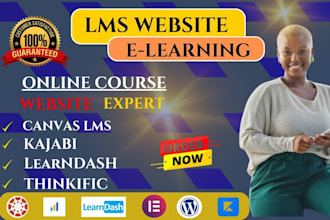 kajabi website online course thinkific canvas lms mighty network