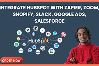 integrate hubspot with zapier, zoom, shopify, slack, google ads, salesforce